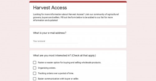 harvest-access.com Image